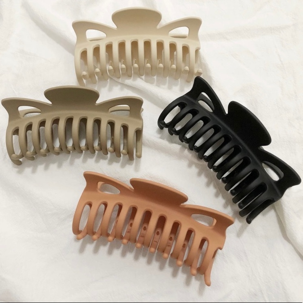 4 pack matte hair claws